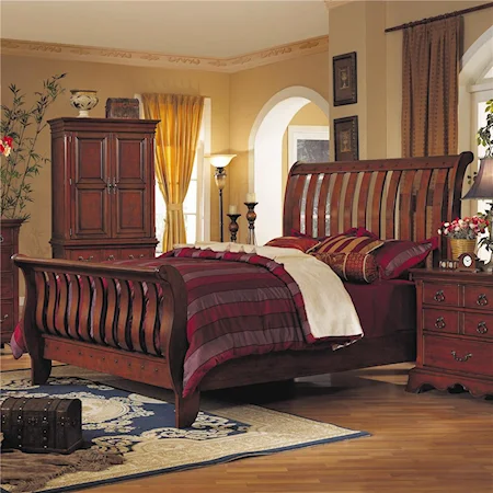 Queen-Size Traditional Sleigh Bed