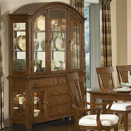 Casual 5 Drawer 5 Door China Cabinet