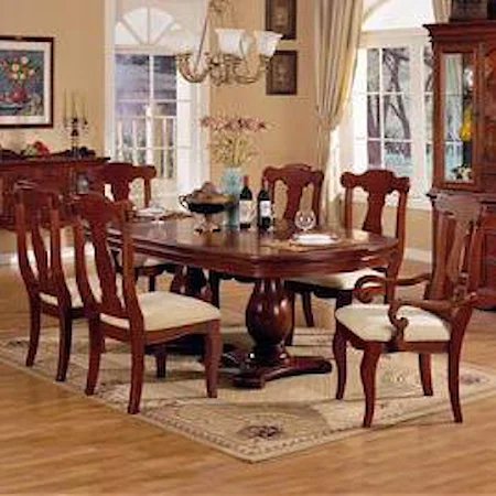 Oval Dining Table and Chair Set