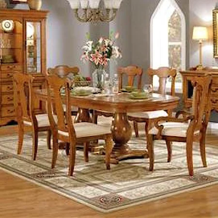 Oval Dining Table and Chair Set