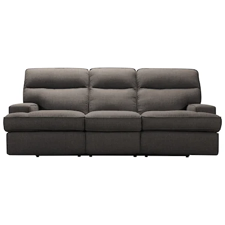 Contemporary Power Reclining Sofa with Power Headrests and USB Charging Ports