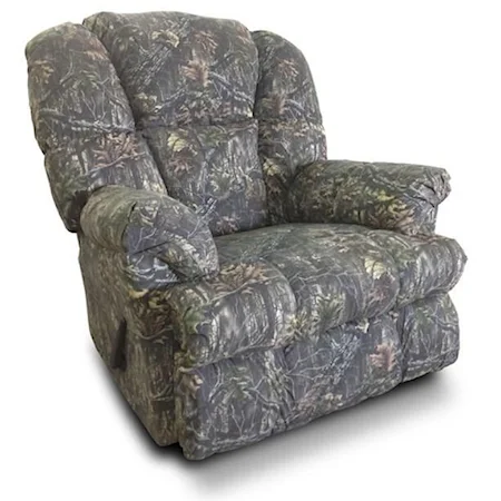 Casual Recliner with Pillow Arms