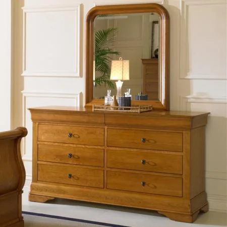 Louis Philippe Dresser and Mirror Combination