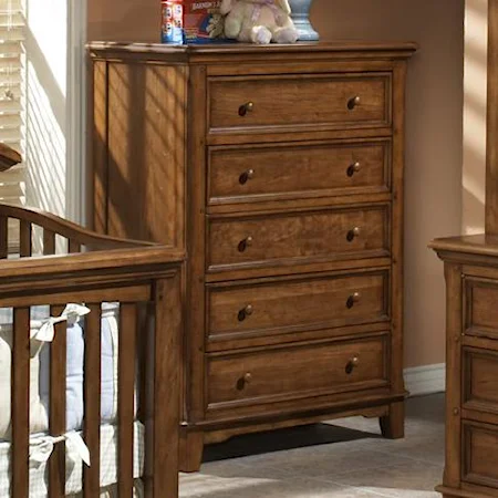 American Cherry Chest with Five Drawers