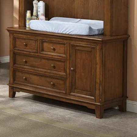 American Cherry Dressing Combo with Easy Reach Drawers