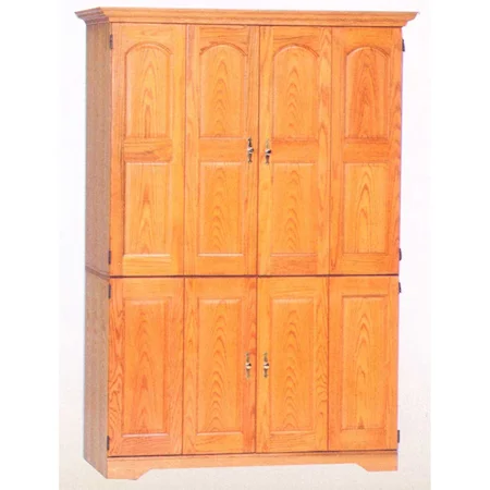 Four-Door Computer Armoire