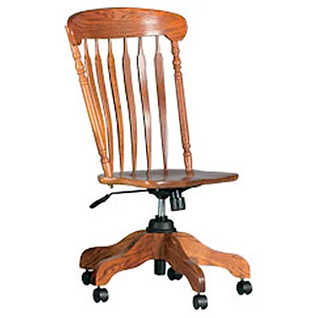 Adjustable-Height High Post Back Office Side Chair