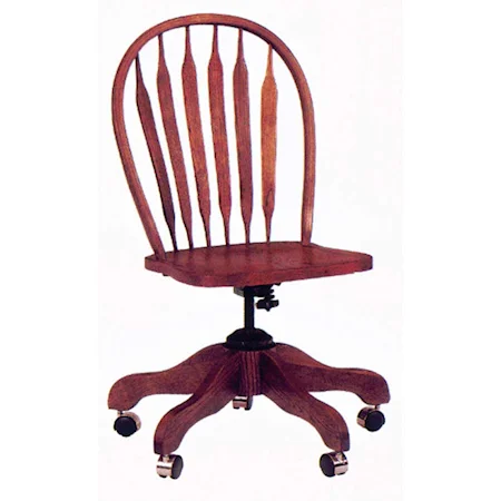 Adjustable-Height Paddle Back Office Side Chair