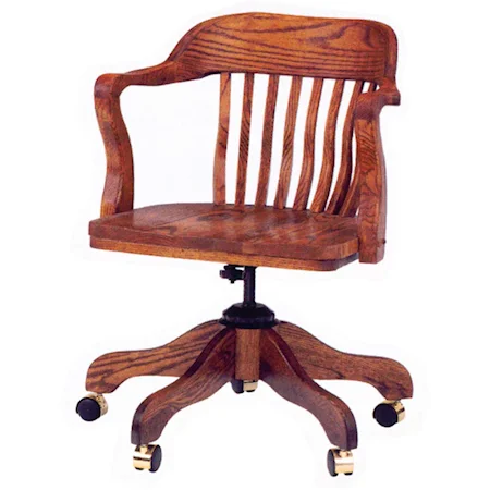 Adjustable-Height England Office Arm Chair