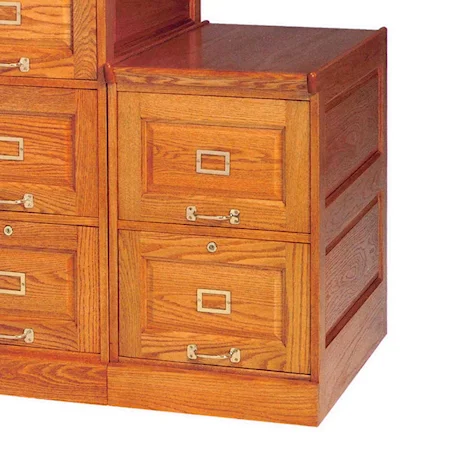 Two-Drawer Raised-Panel File Cabinet