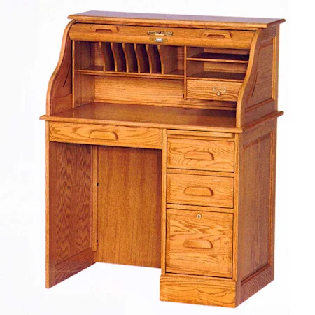 36" Traditional Roll Top Desk
