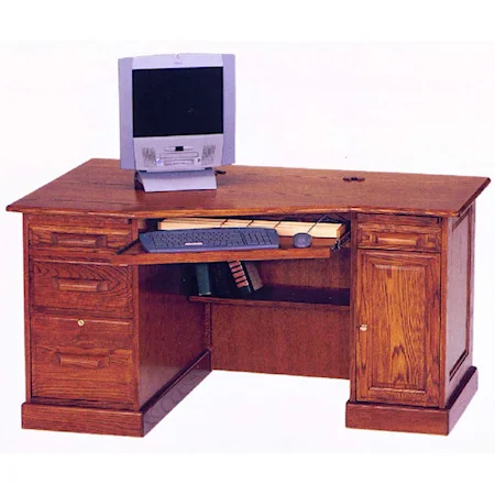 57" Left Wedge Desk