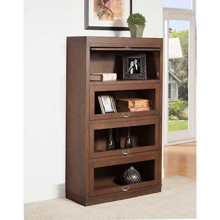 Transitional 36" Lawyer Bookcase