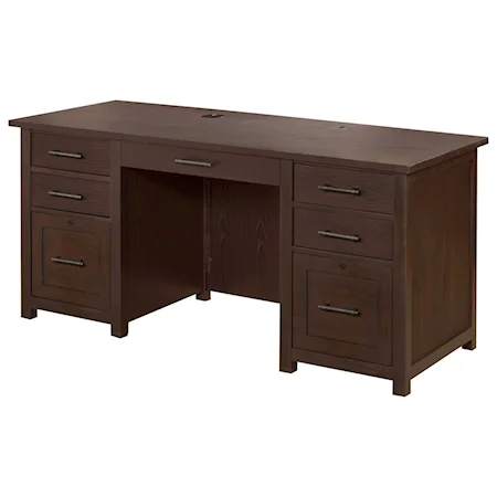 Transitional 62" Flat Top Desk