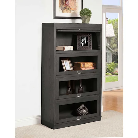 Transitional 36" Lawyer Bookcase