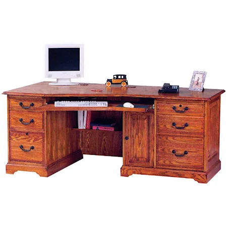 74" Left Wedge Desk