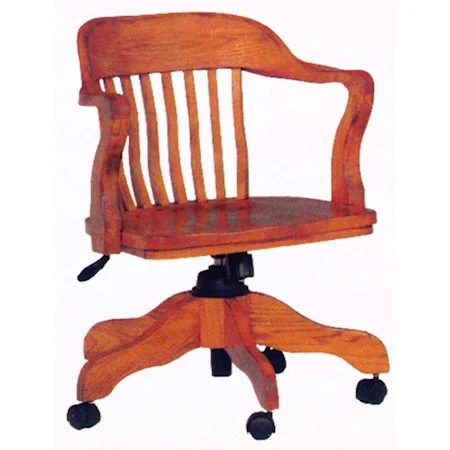 Adjustable-Height England Office Arm Chair