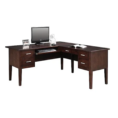 62" L Shape Desk with 40" Return