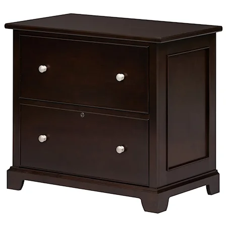 Transitional 2 Drawer Lateral File Cabinet