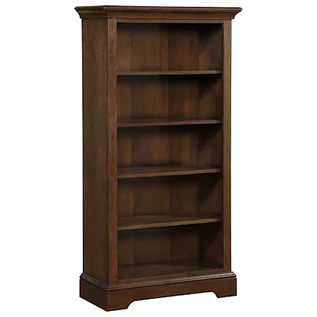 Open Bookcase with 4 Adjustable Shelves
