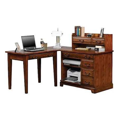 36" Writing Desk with Single Drawer and Tapered Legs