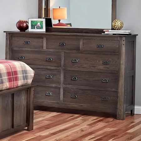 Customizable 9-Drawer Dresser