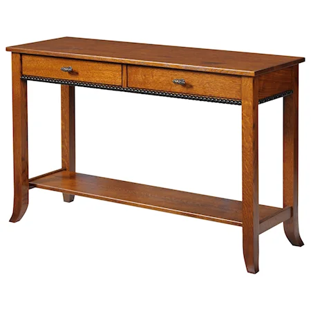 Transitional Solid Wood Hall Table