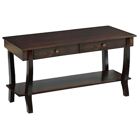 Transitional Solid Wood Hall Table